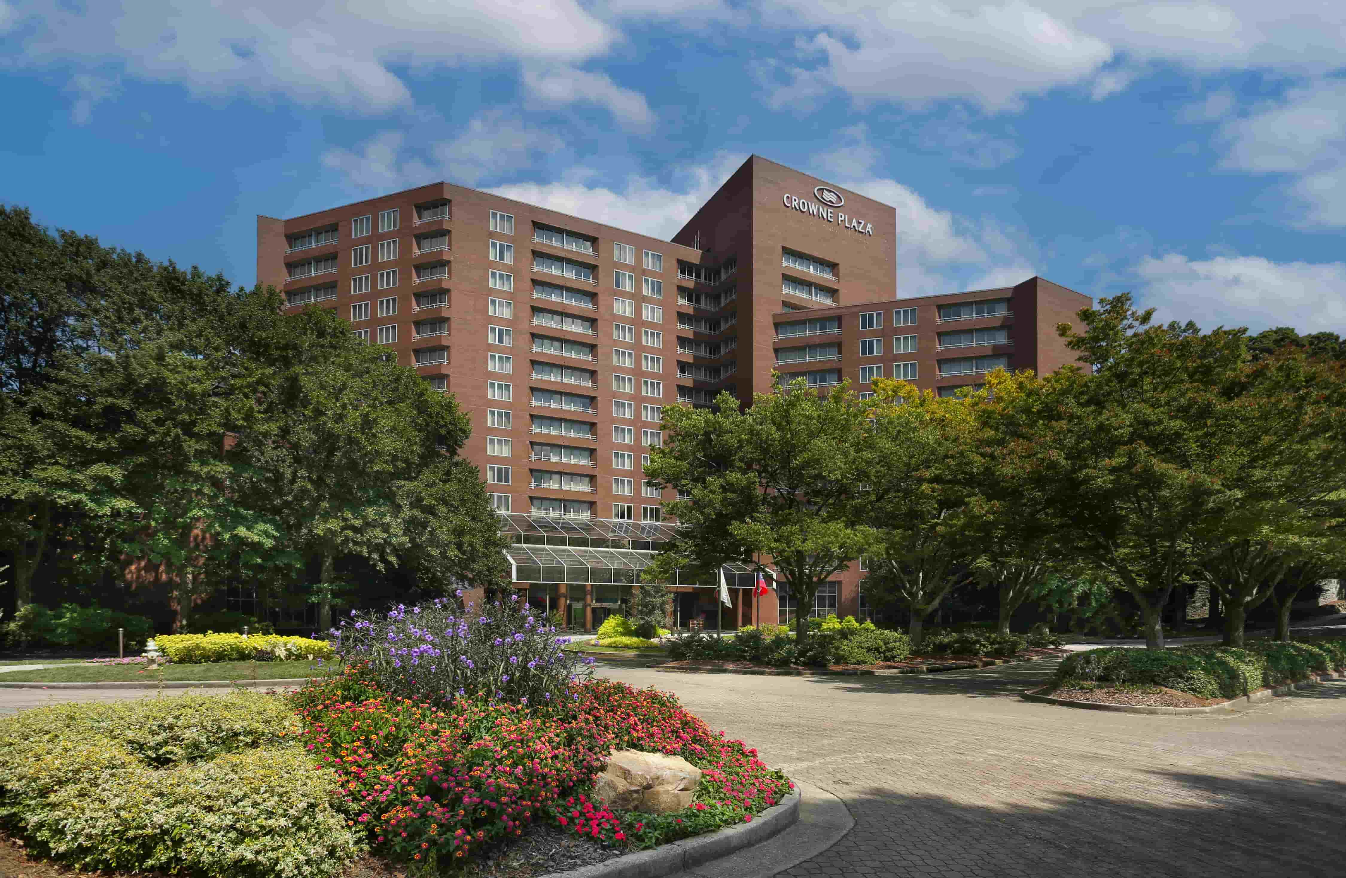 Exterior view of the Crowne Plaza hotel