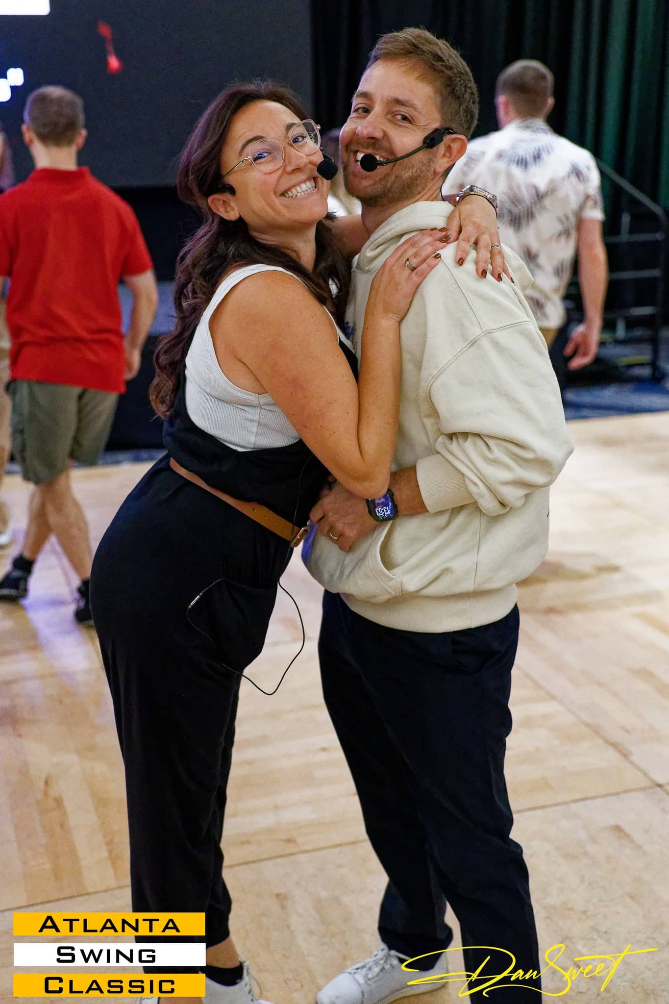 Two workshop instructors smiling 