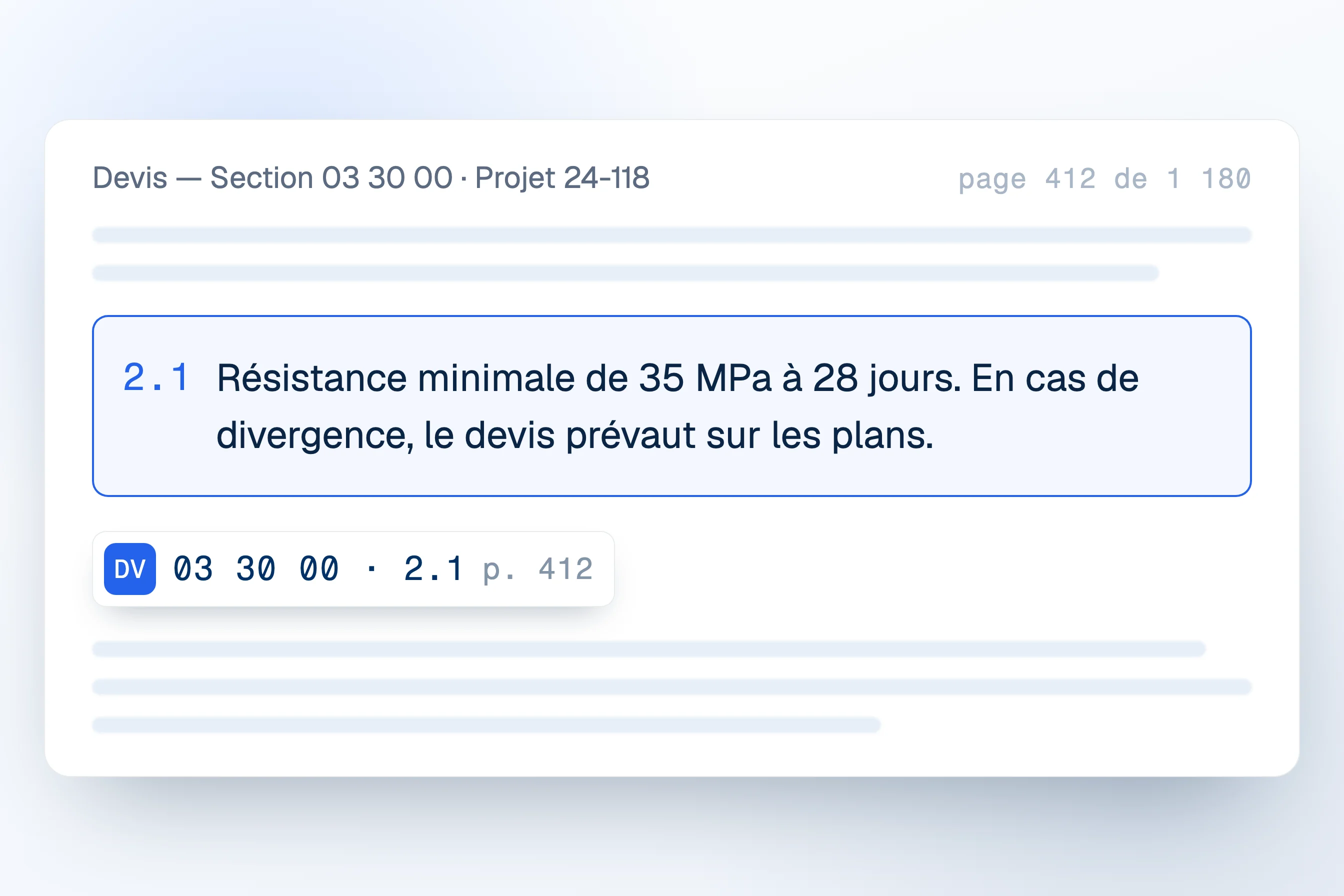 Interface Telamont : la clause du devis citée à son article, page 412 de 1 180