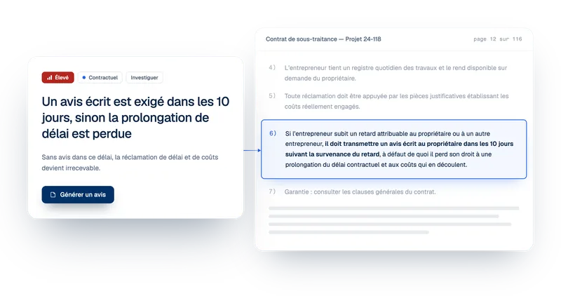Interface Telamont : un risque trié et la clause du contrat qui l'a déclenché