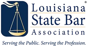 Louisiana State Bar association logo for personal injury and accident injury law in Covington, LA. Also serving Mandeville, Madisonville, Abita Springs, Folsom, Franklinton, Ponchatoula, Hammond, Bogalusa, Slidell, and surrounding St Tammany, Tangipahoa, and Washington Parishes. 