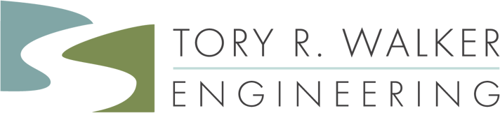 Logo for Tory R. Walker Engineering featuring a stylized S shape with green and blue shapes.