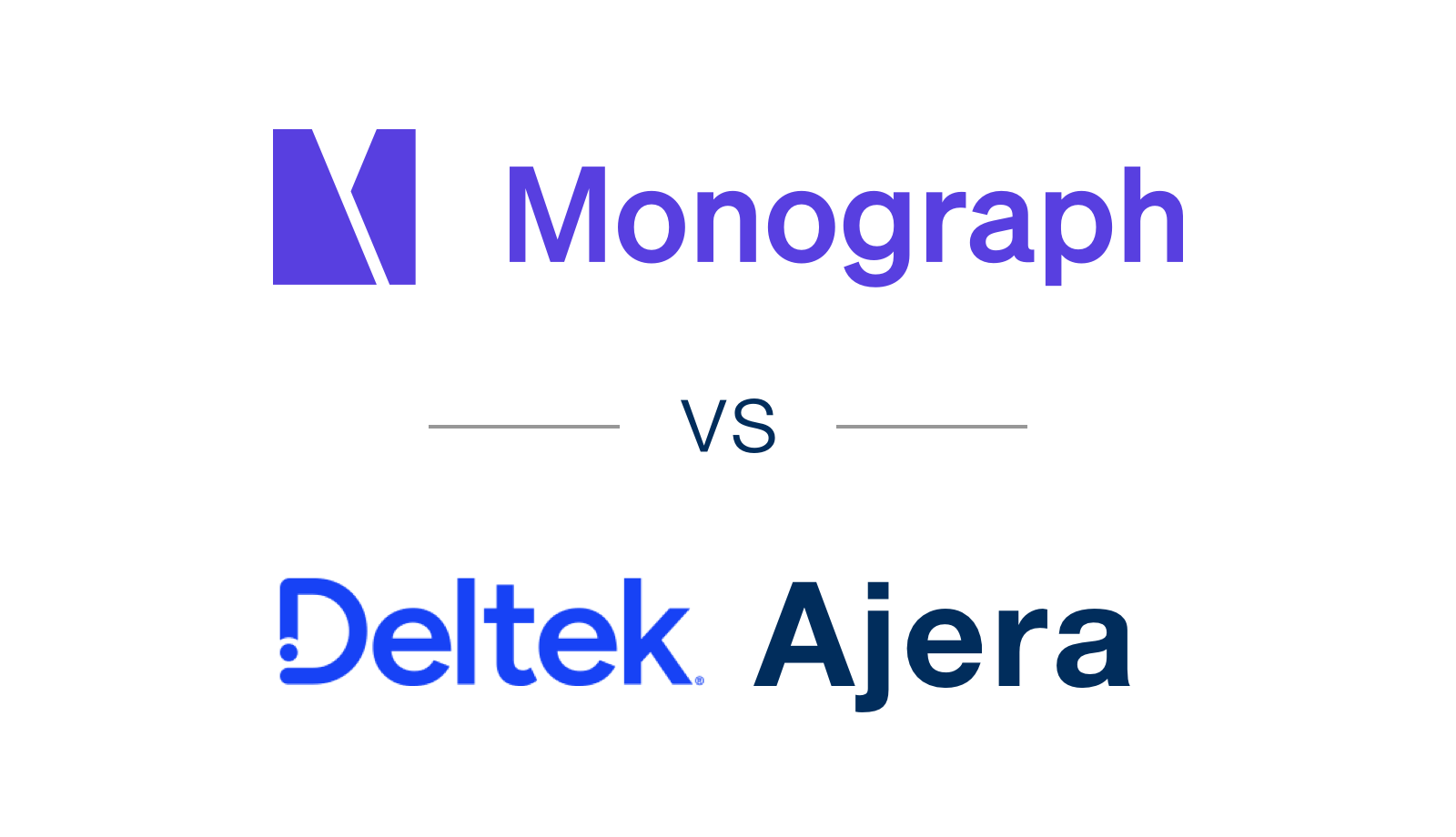 Monograph vs Ajera