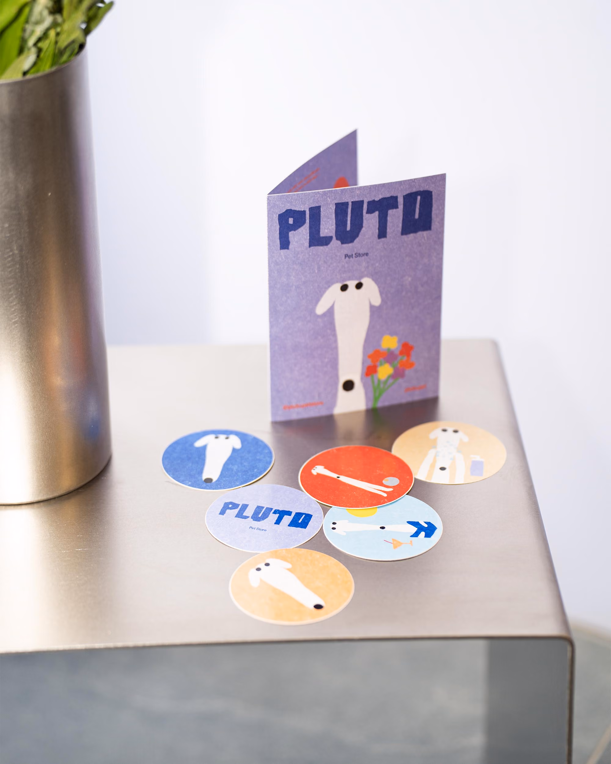 Pluto Pet Store Praha. Voucher. Vaněk.Studio Vizuální styl
