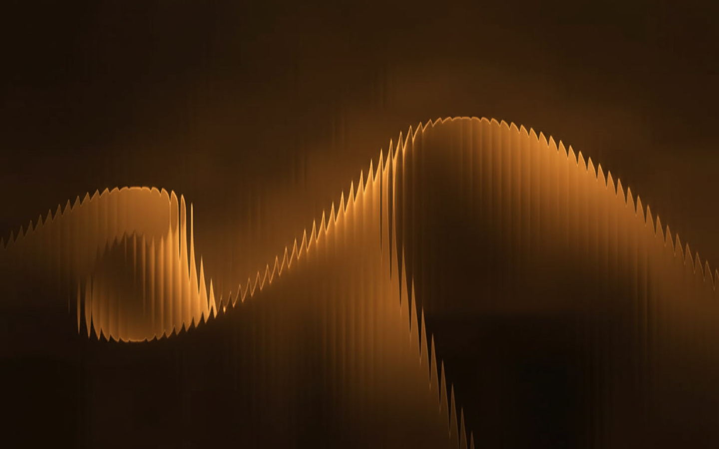 Abstract dark blue and black wave pattern with vertical ripple distortions.