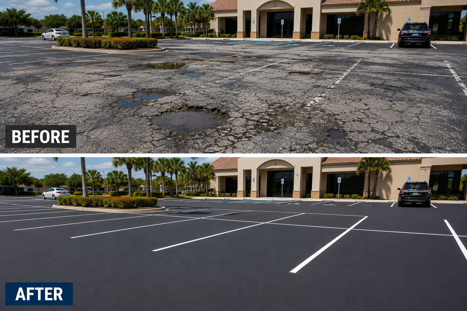 Asphalt Resurfacing Rockledge FL | Parking Lot Resurfacing & Asphalt Overlay | 321Pave