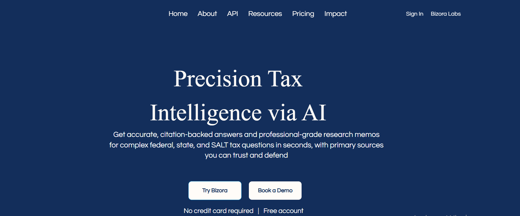 Bizora: Best AI Tax Research Assistant for Accounting Firms