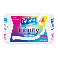 Rollo de cocina Felpita Infinity 3 Rollos de 100 paños