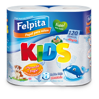 Papel Higienico Felpita Kids decorado 4 rollos de 30 mts.