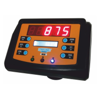 Indicador de peso inalámbrico con doble display LCD e impresora de tickets para balanza