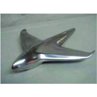 STUDEBAKER 51, reproducción de insignia, aluminio pulido, obra de autor, 25 cm aprox