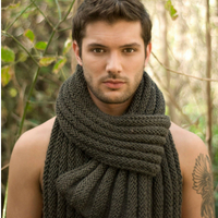 Infinity Scarf Wool Merino and Llama Fiber