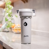 Filtro Purificador de Agua Bajo Mesada Pura H2O - Elimina Cloro, Cloraminas, THMs, quistes bacterianos, parásitos, sustancias orgánicas.