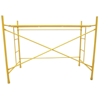 Andamio prearmado reforzado -Modulo 1.30 x 1.95 x 2.50 mts/0.95 x 1.95 x 2.50 mts.: Incluye: 2 bastidores, 4 riendas (2 diagonales, 2 paralelas) y la correspondiente buloneria para su armado.