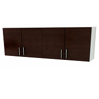 ALACENA 1.60 MTS. BLANCA FRENTE CHOCOLATE MELAMINA