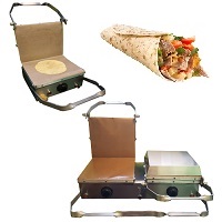 MÁQUINAS PARA TORTILLAS: equipos de uno o dos módulos para elaborar tortillas para tacos, shawarma, etc.