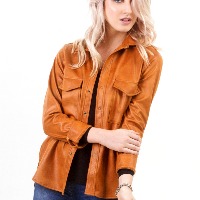 Camisa de Gamuza craquelada Virginia