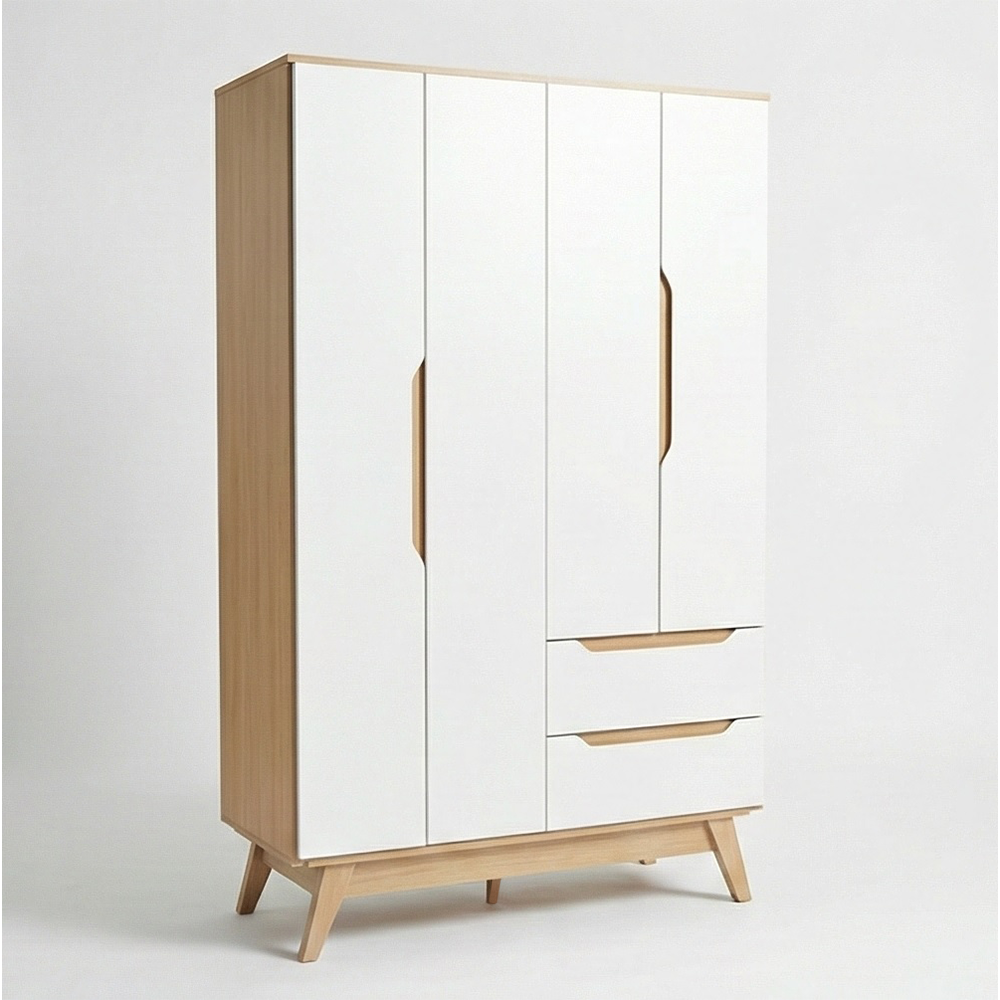Placard KLAR con 4 puertas de abrir y 2 cajones