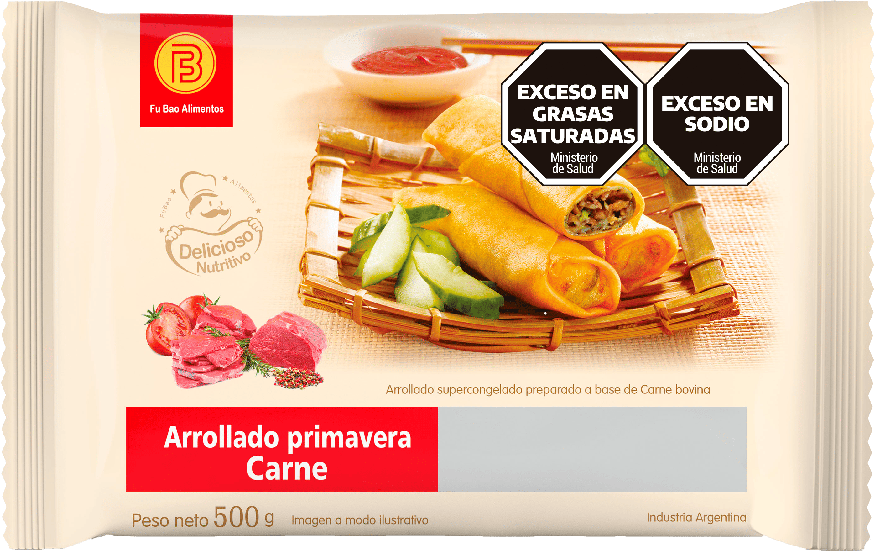 Arrolladitos Primavera (Harumakis) (Carne, Vegetales)