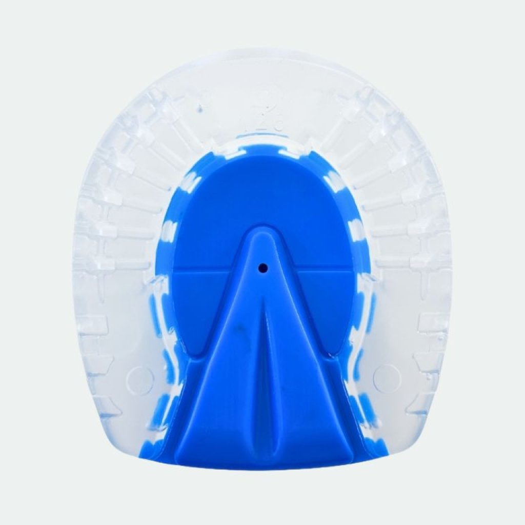 EasyShoe One with a blue 3D-printed insert