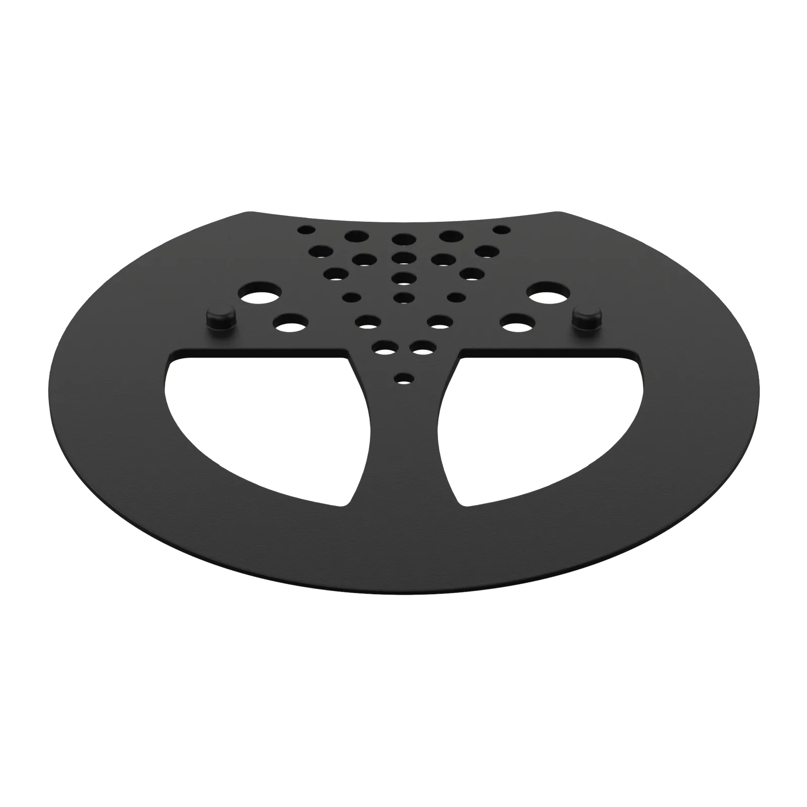 Half Mesh Pad Degree Insert in Black 1°: toe-on view