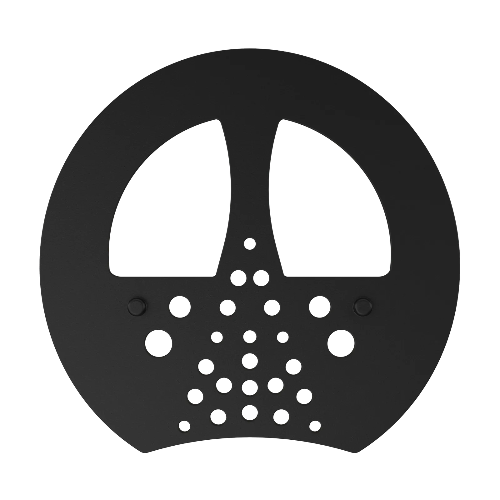 Half Mesh Pad Degree Insert in Black 1°: top view