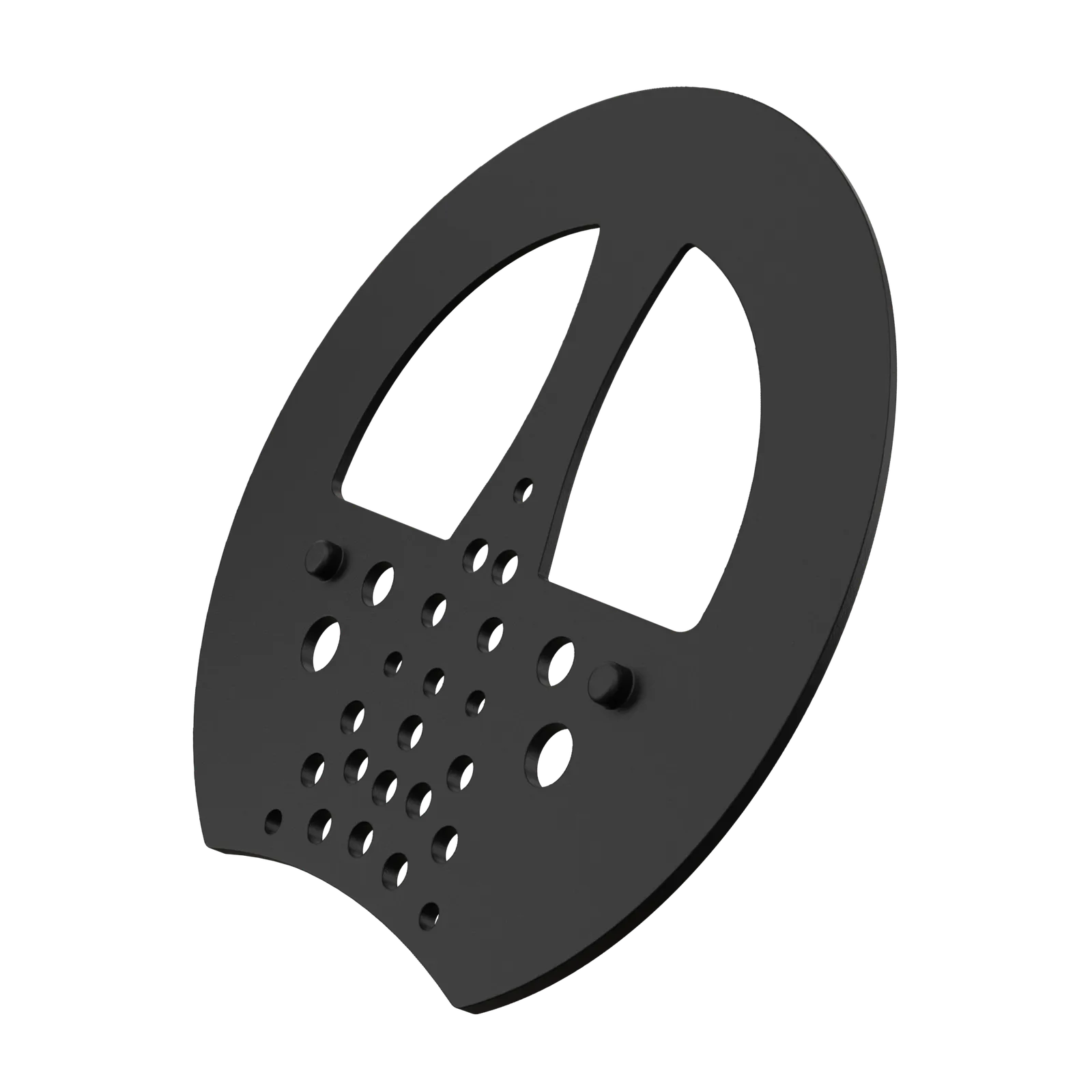 Half Mesh Pad Degree Insert in Black 1°: standing on edge