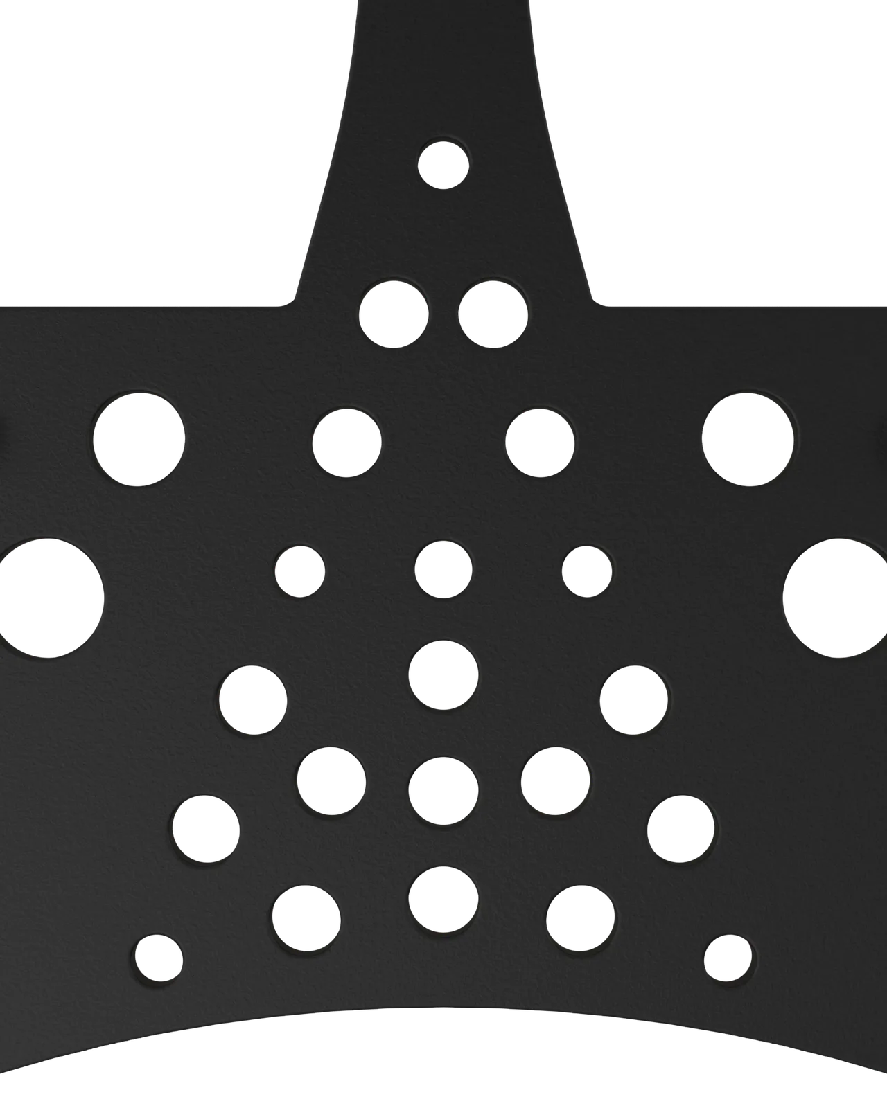 Half Mesh Pad Degree Insert in Black 1°: top close-up