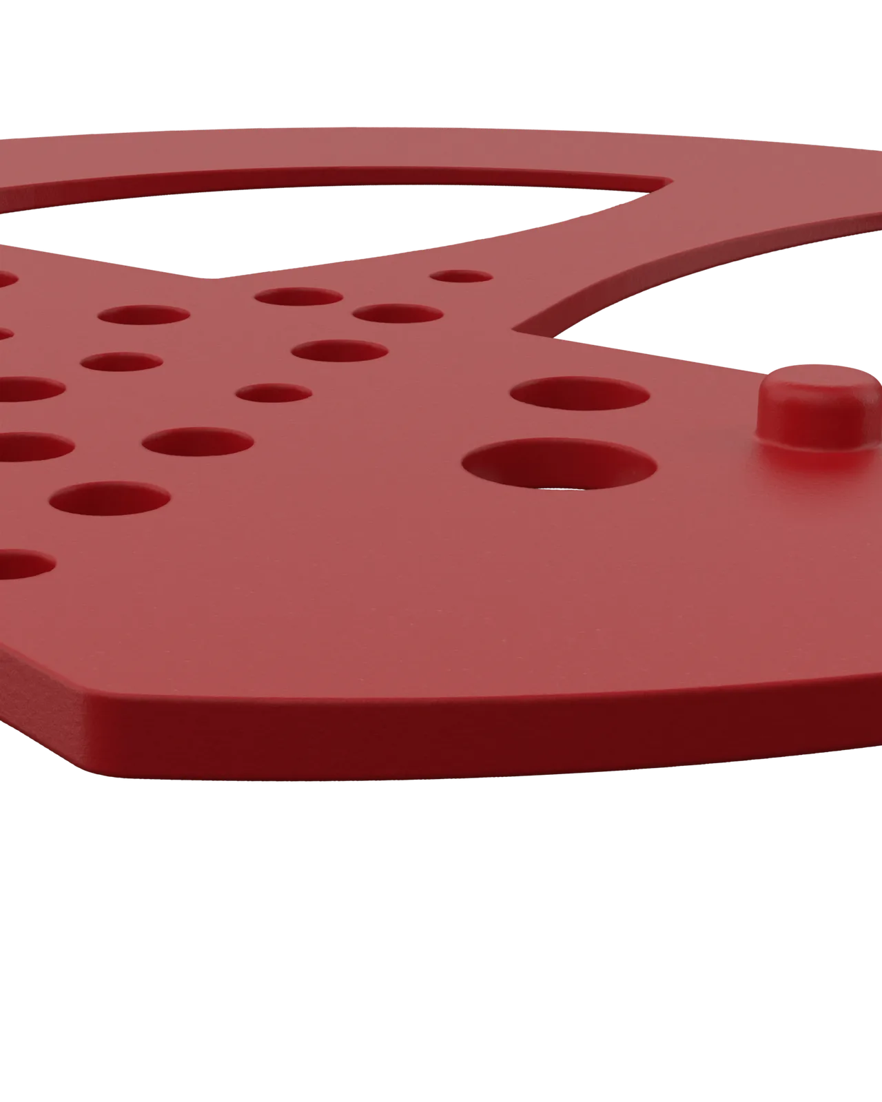 Half Mesh Pad Degree Insert in Red 1°: edge close-up