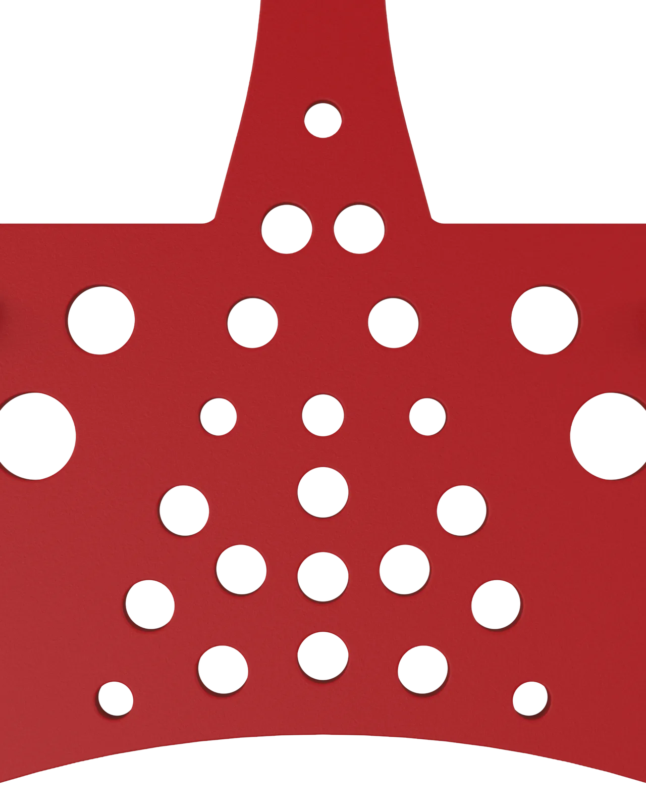 Half Mesh Pad Degree Insert in Red 1°: top close-up