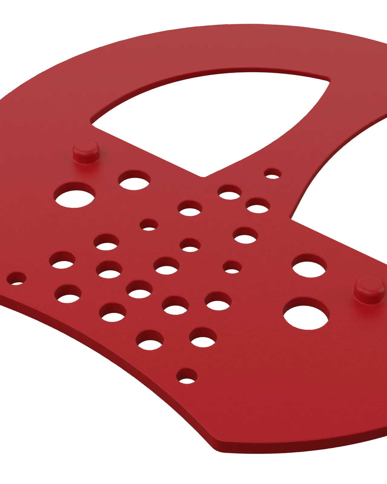 Half Mesh Pad Degree Insert in Red 1°: detail close-up