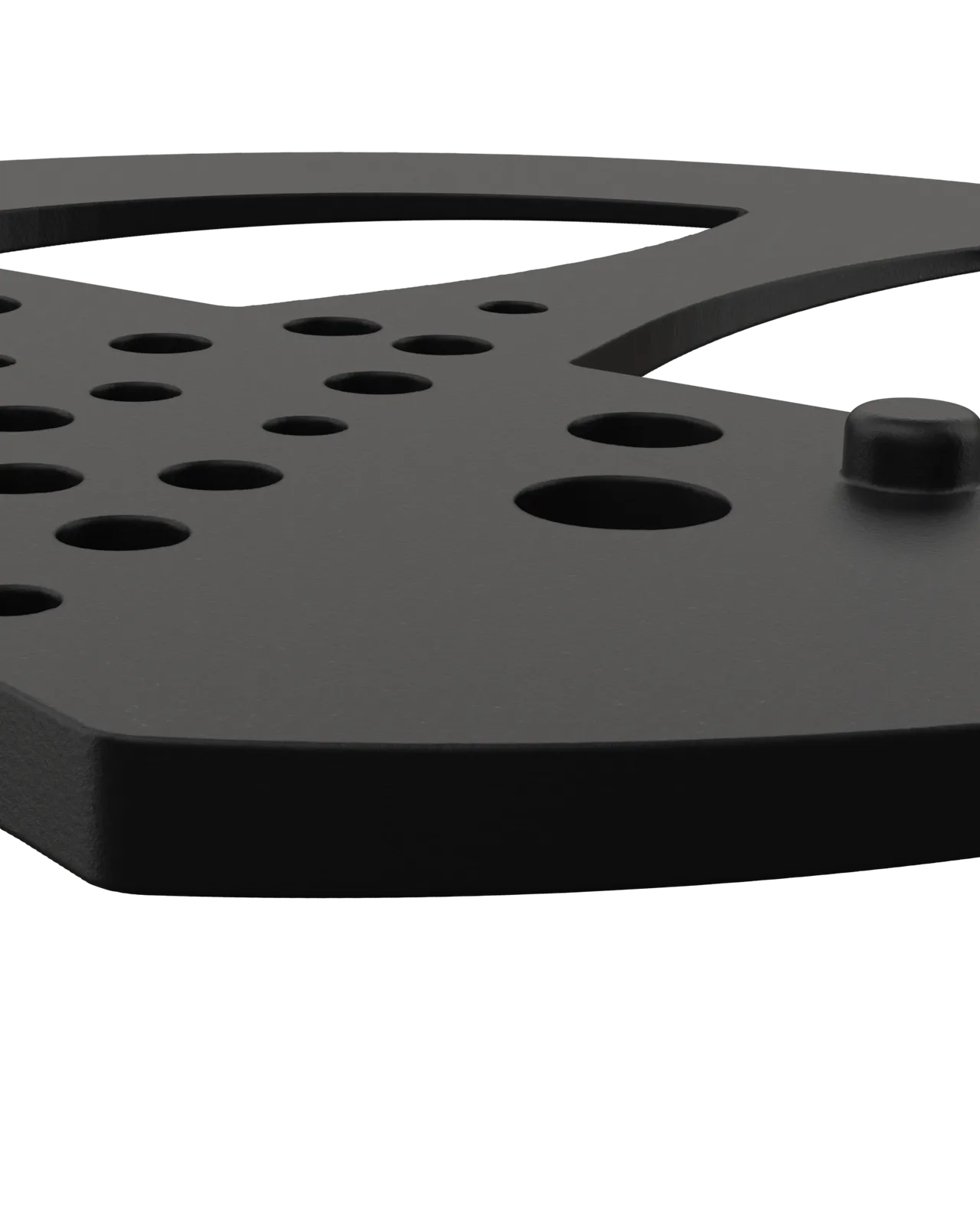 Half Mesh Pad Degree Insert in Black 2°: edge close-up