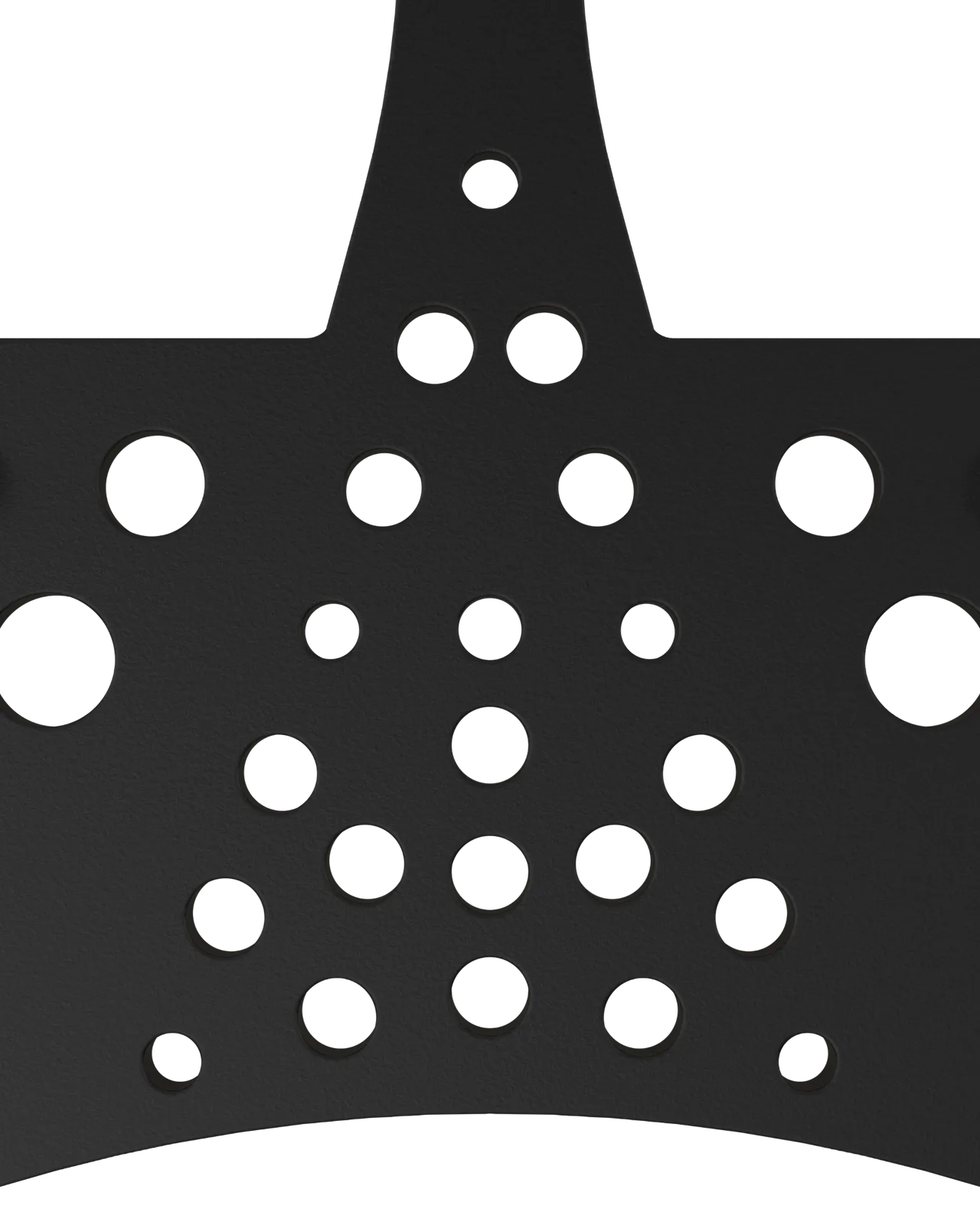 Half Mesh Pad Degree Insert in Black 2°: top close-up