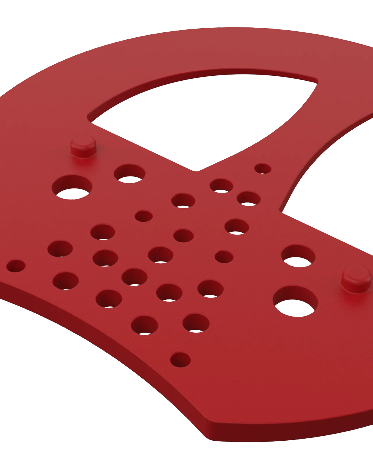 Half Mesh Pad Degree Insert in Red 2°: detail close-up