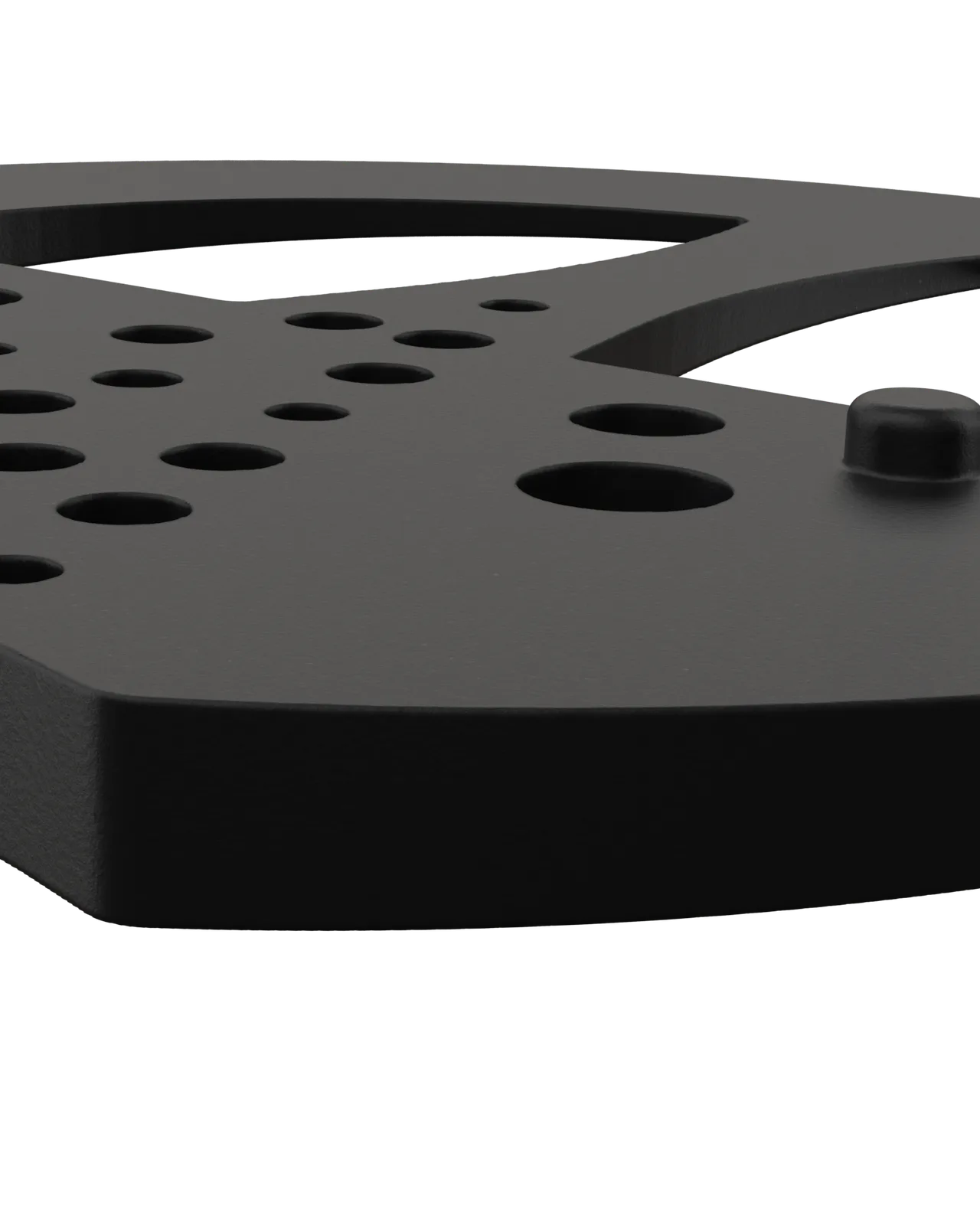 Half Mesh Pad Degree Insert in Black 3°: edge close-up