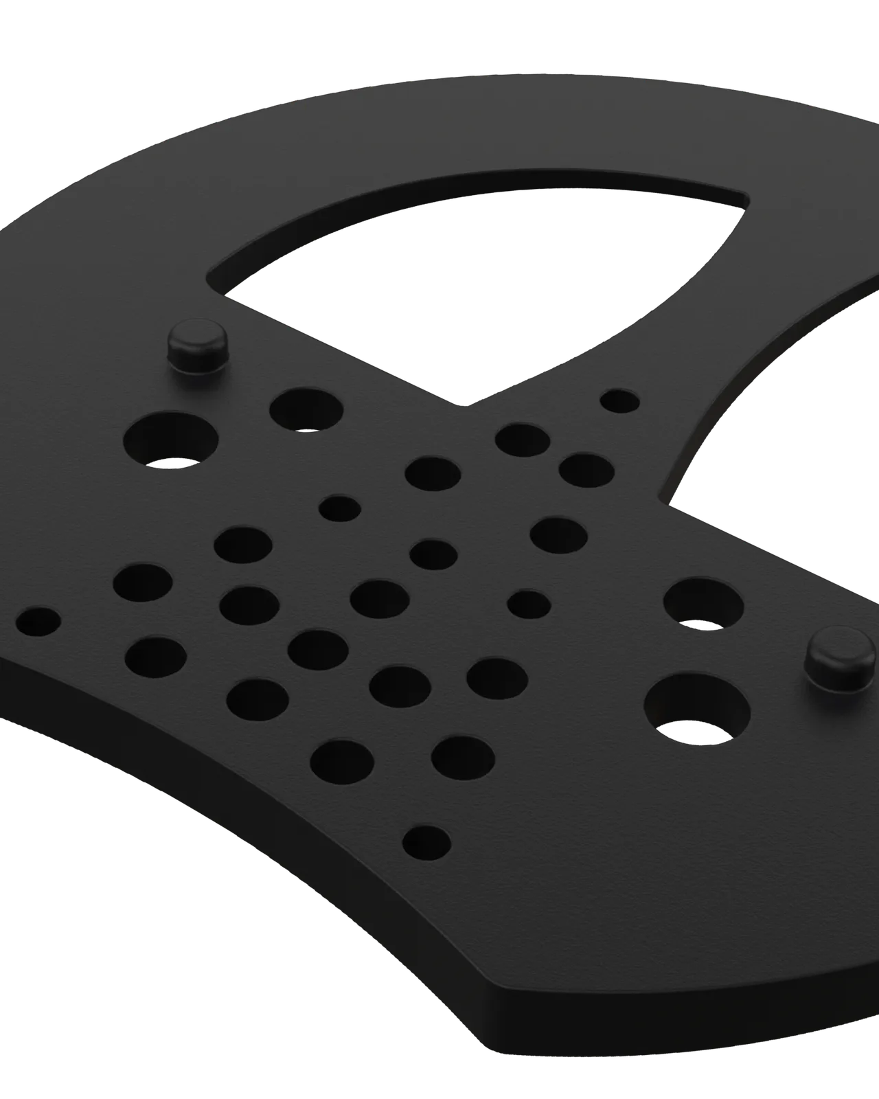 Half Mesh Pad Degree Insert in Black 3°: detail close-up
