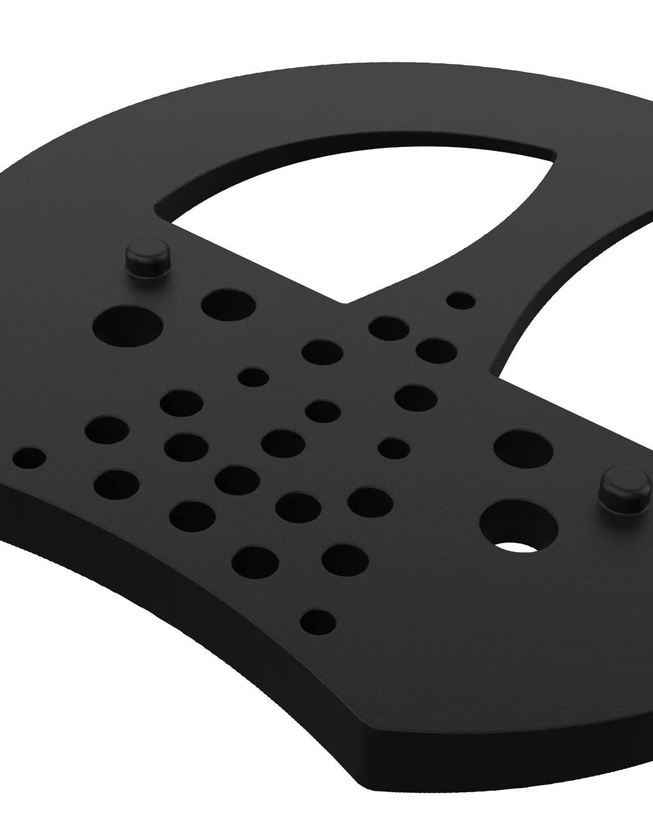 Half Mesh Pad Degree Insert in Black 4°: detail close-up