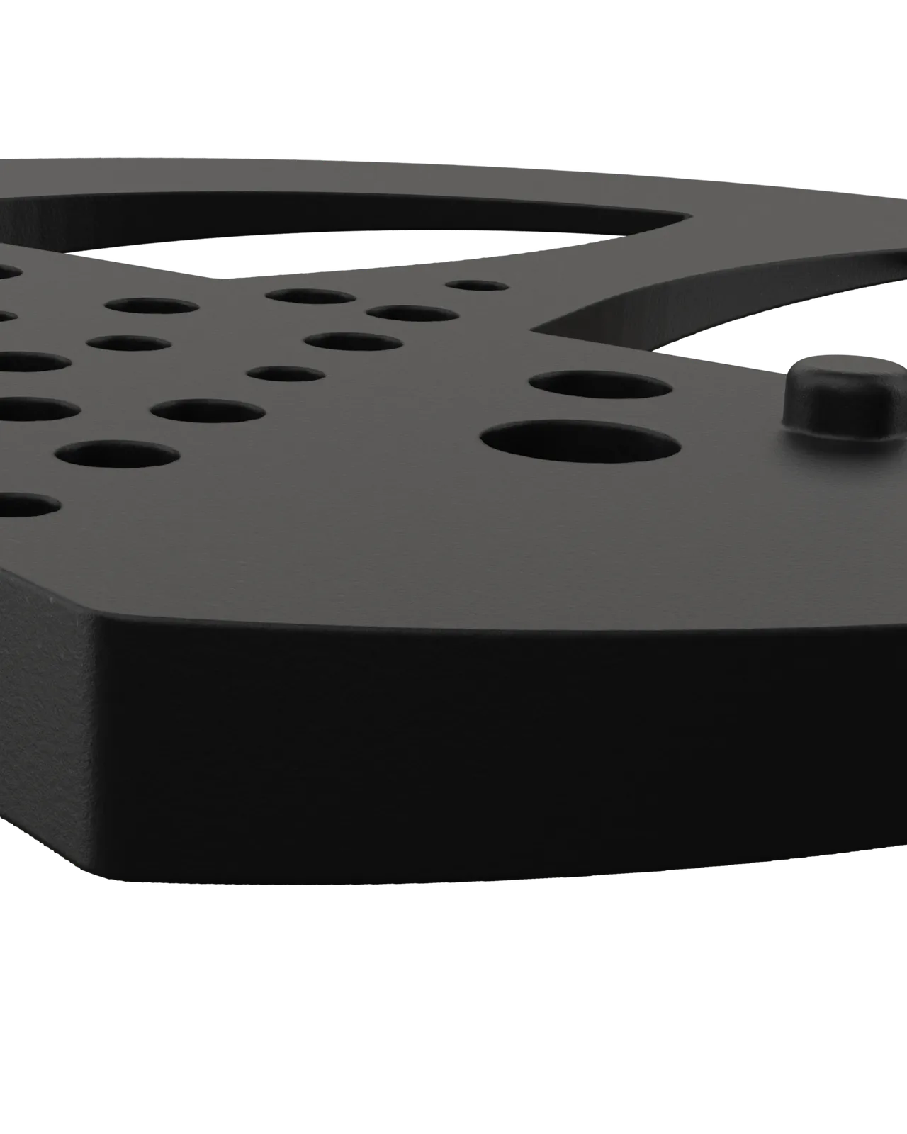 Half Mesh Pad Degree Insert in Black 4°: edge close-up