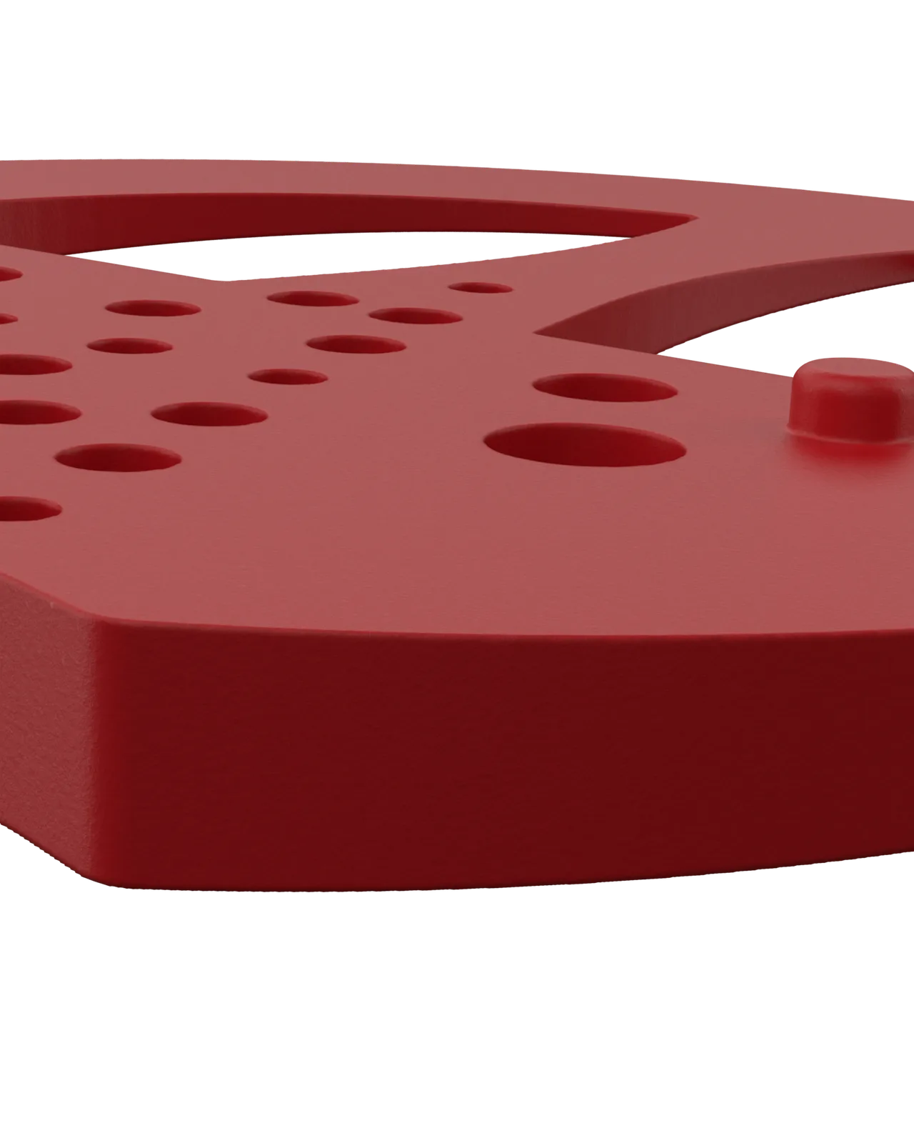 Half Mesh Pad Degree Insert in Red 4°: edge close-up