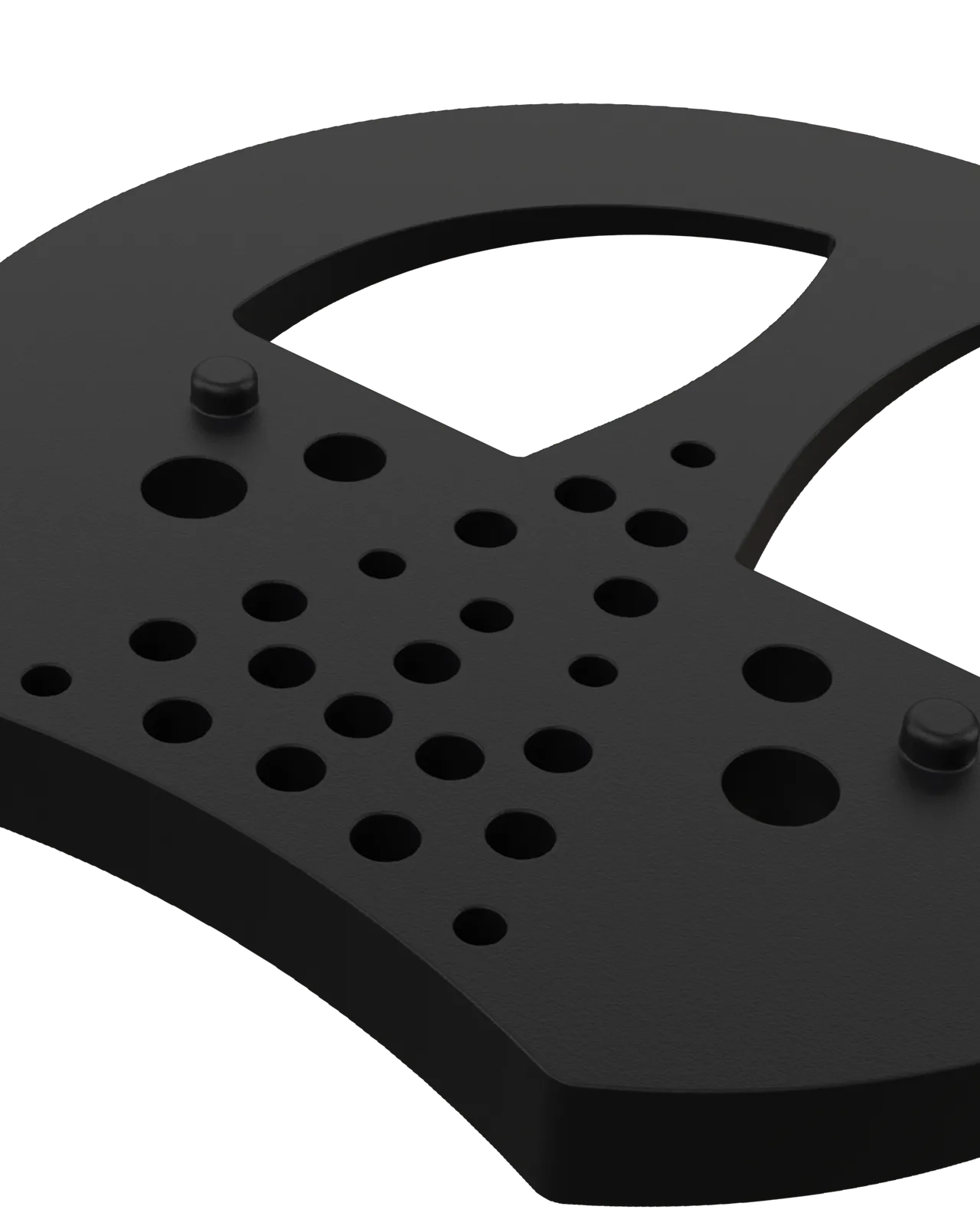 Half Mesh Pad Degree Insert in Black 5°: detail close-up