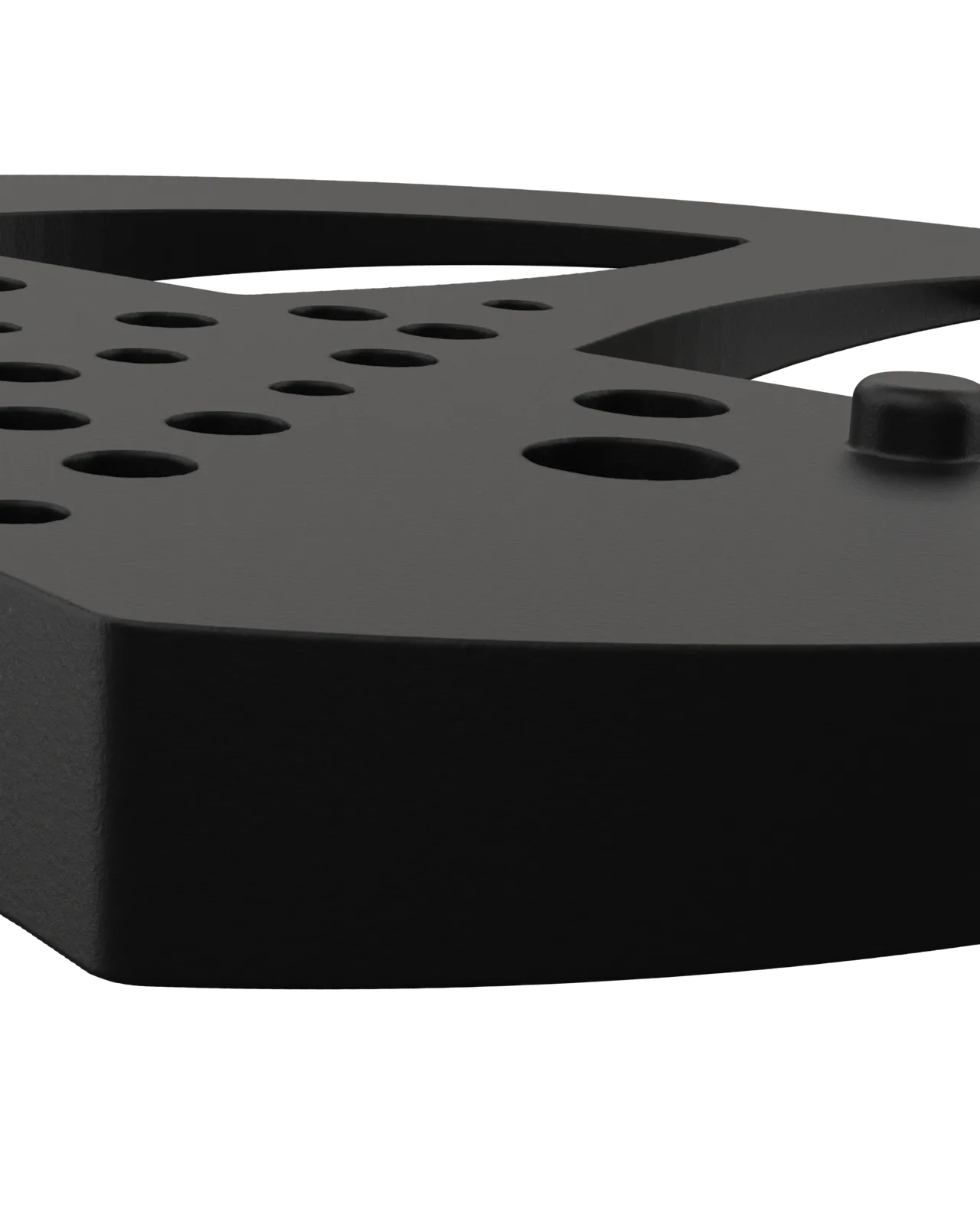 Half Mesh Pad Degree Insert in Black 5°: edge close-up