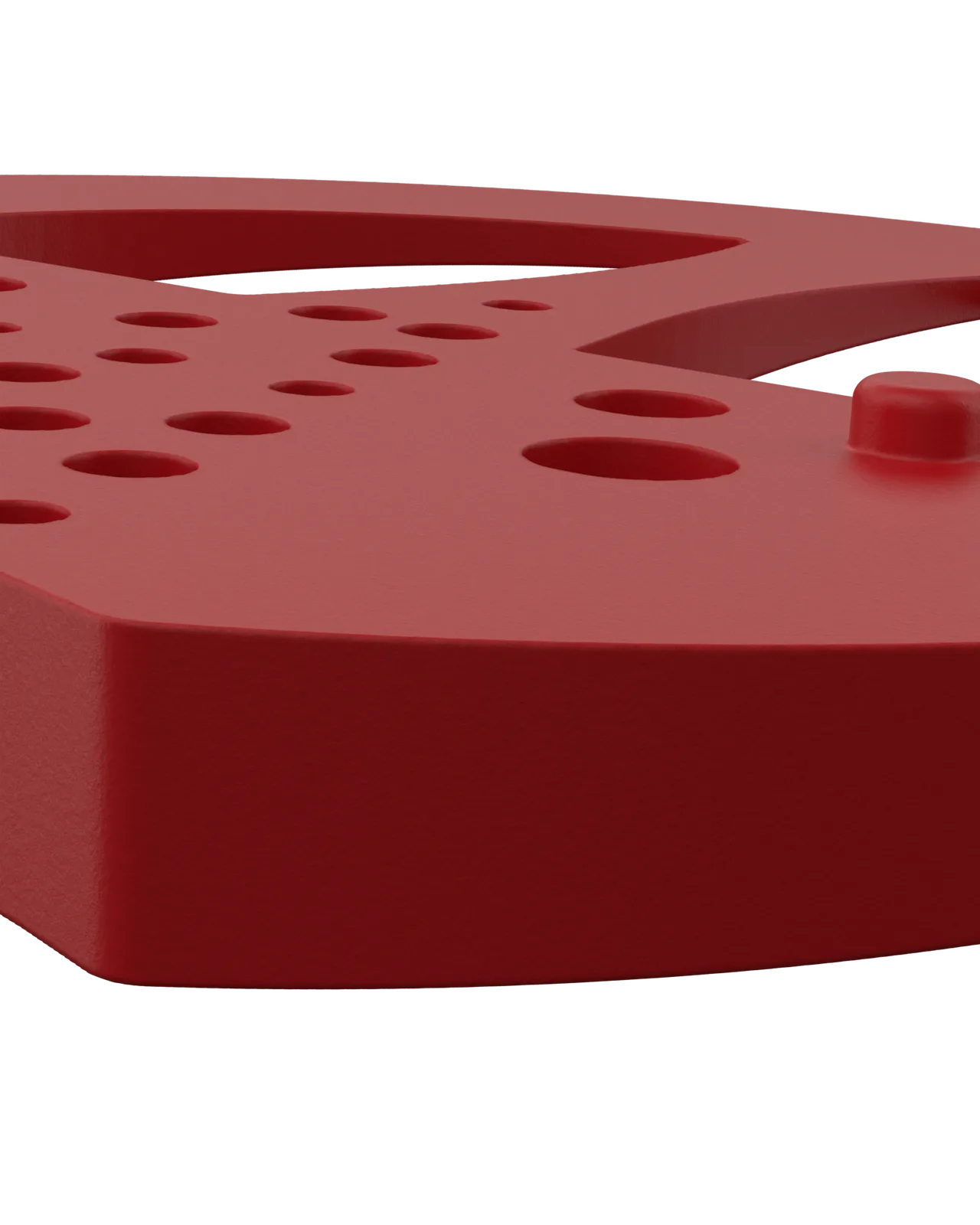 Half Mesh Pad Degree Insert in Red 5°: edge close-up