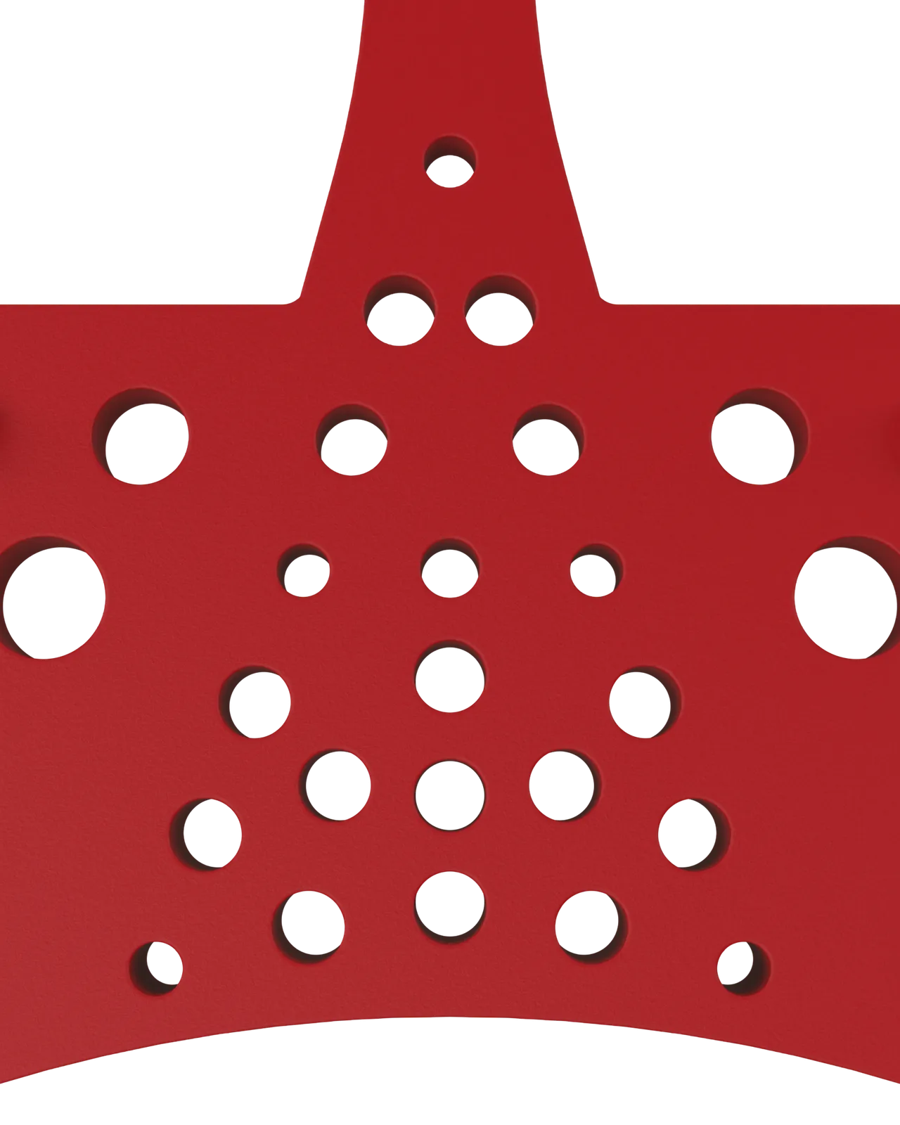 Half Mesh Pad Degree Insert in Red 5°: top close-up
