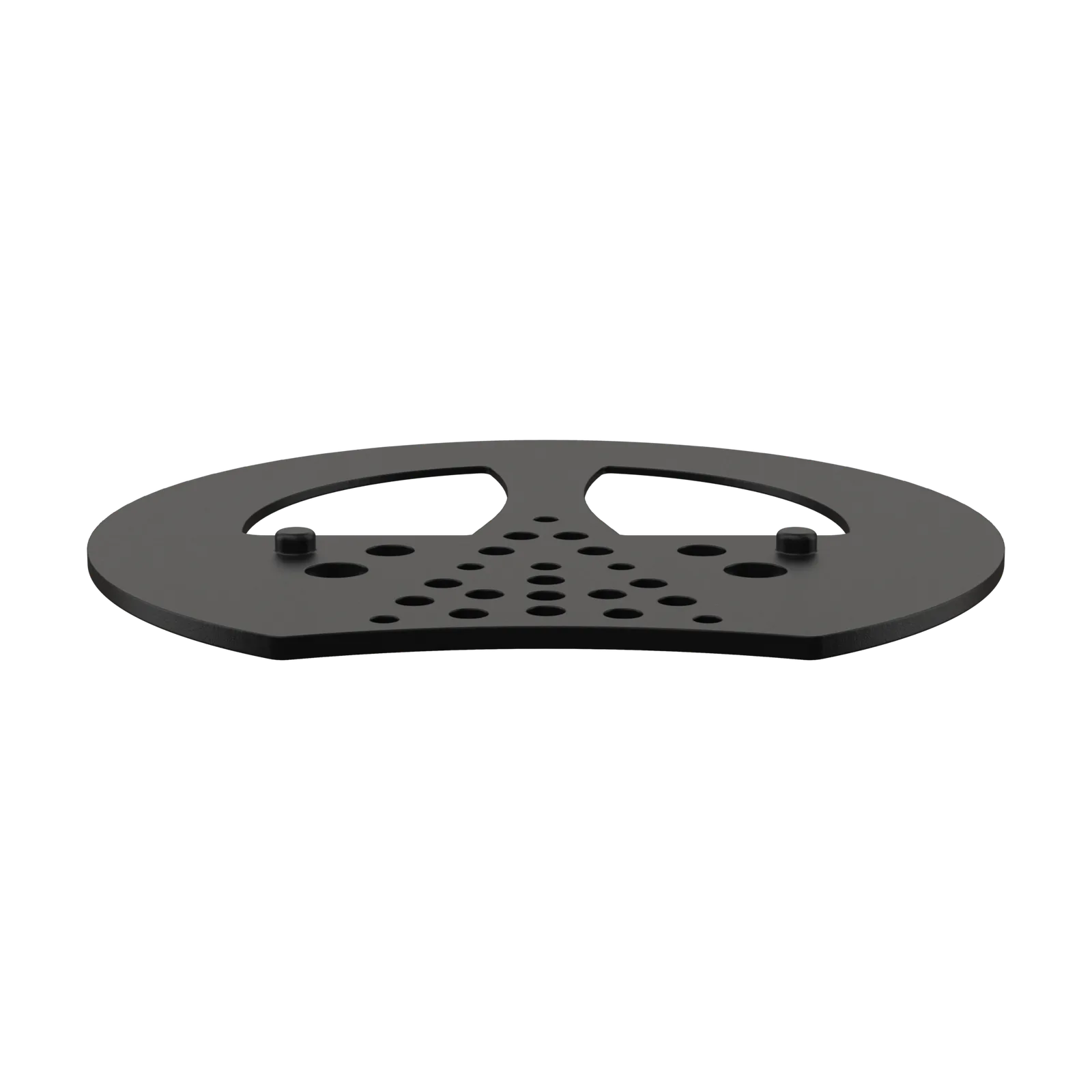 Half Mesh Pad Degree Insert in Black 1°: low heel view