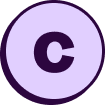The letter C for cookies