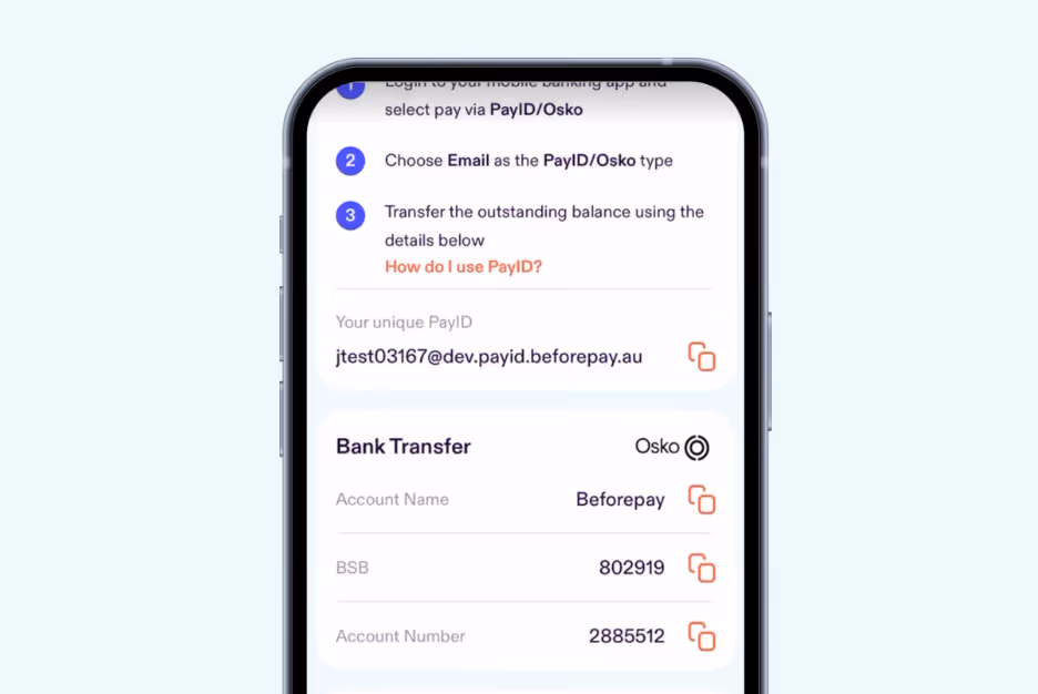 PayID with Beforepay