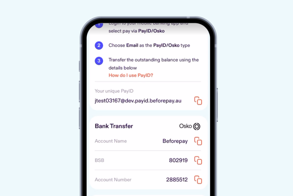 PayID with Beforepay