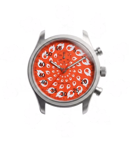 Illustration of late fees with a watch and dollar icons.