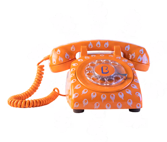 Illustration of phone bill expenses with a telephone and dollar icons.