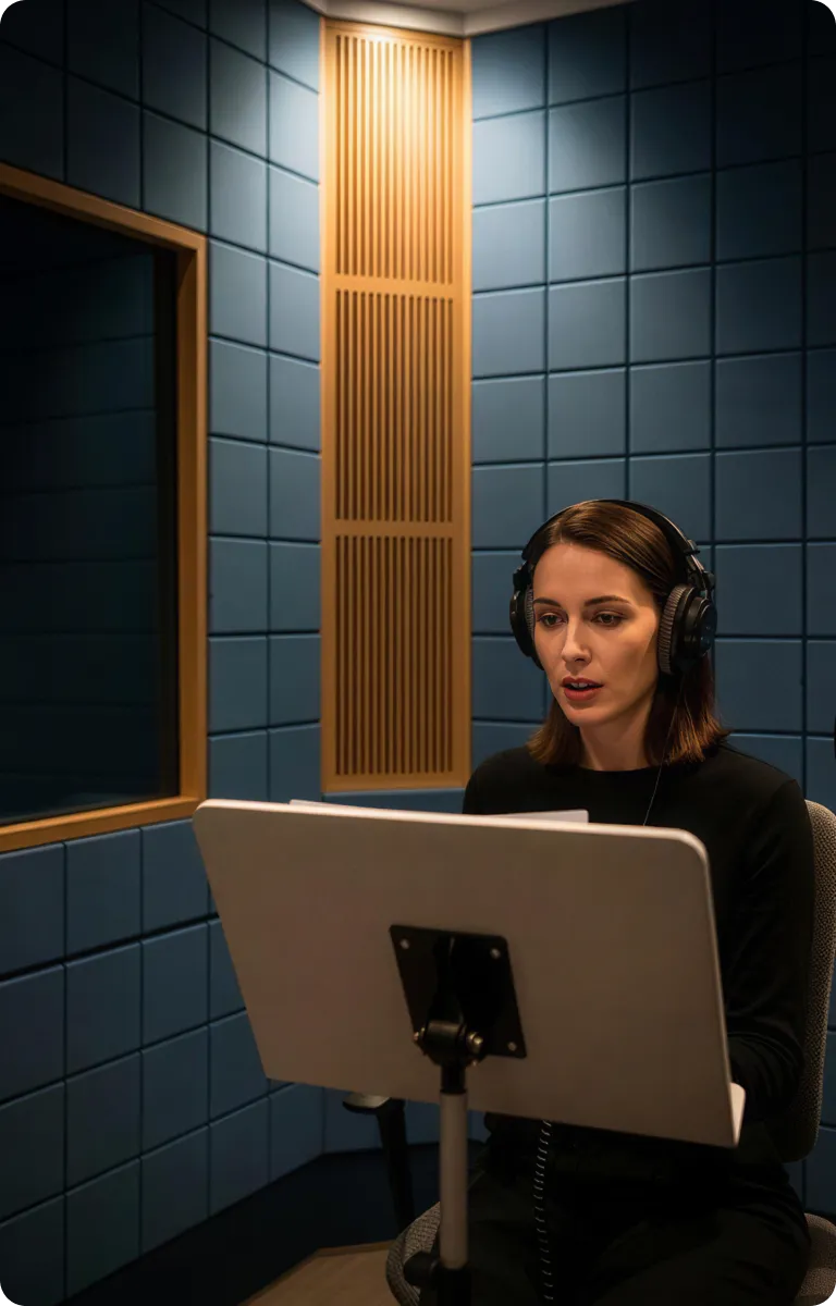 A woman sitting in front of a laptop computer.